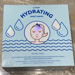Mary Kay 2-Step Hydrating Sheet Mask  8 Pack New Unopened Box Special Edition