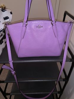 Lilac coach crossbody bag