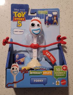 Disney Pixar Toy Story 5 Interactables Figure, Forky Figure 7” NEW