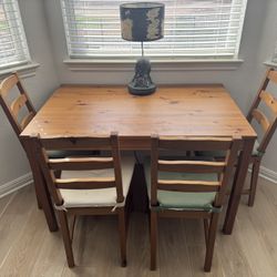 IKEA HÄGERNÄS solid pine dining set