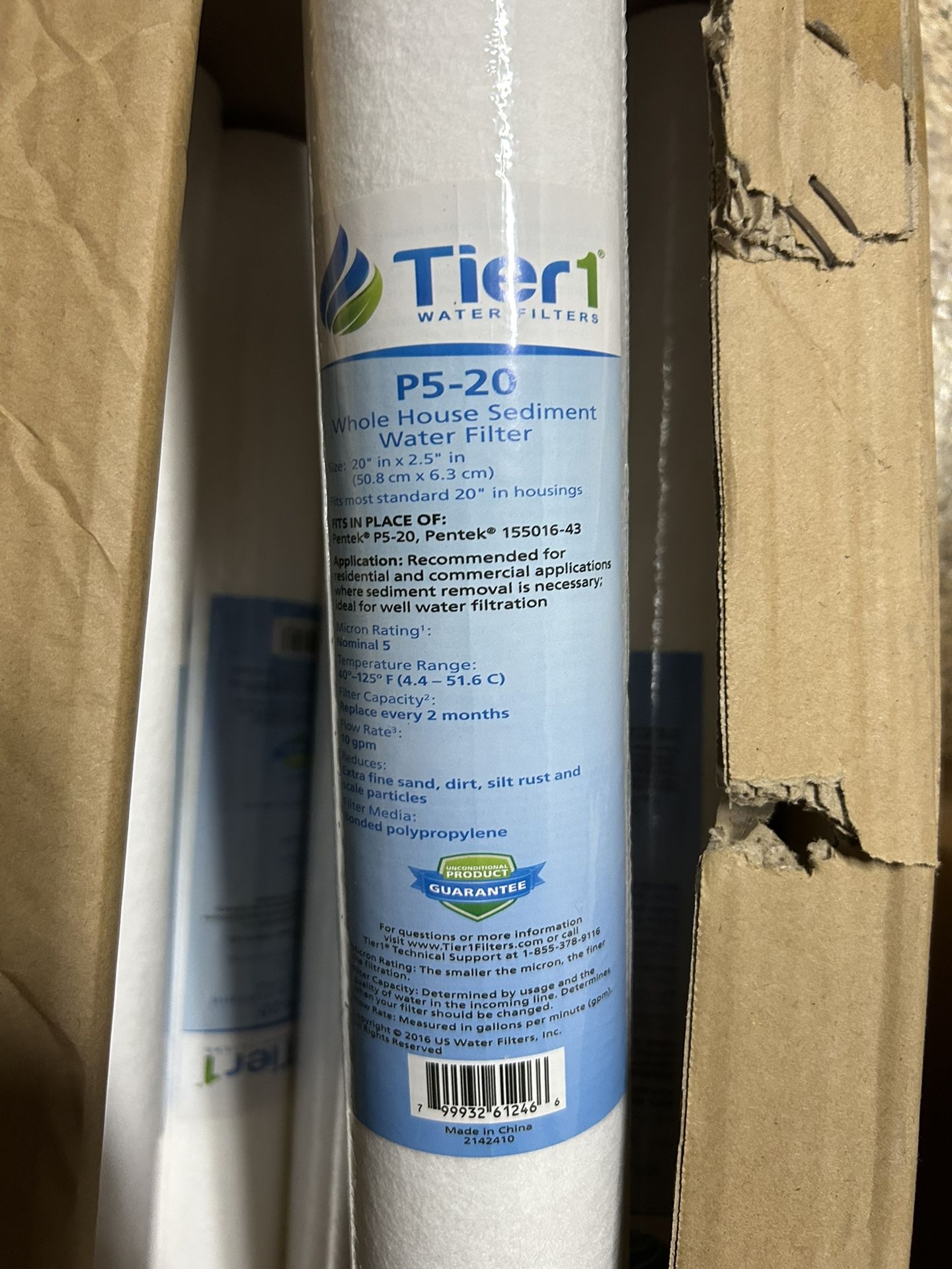 Whole House Sediment Filter p5-20