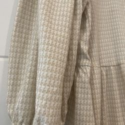 Spring Cream And Gold Dress 