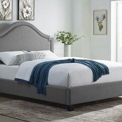 Brand New Bed Frame (Color: Grey)
