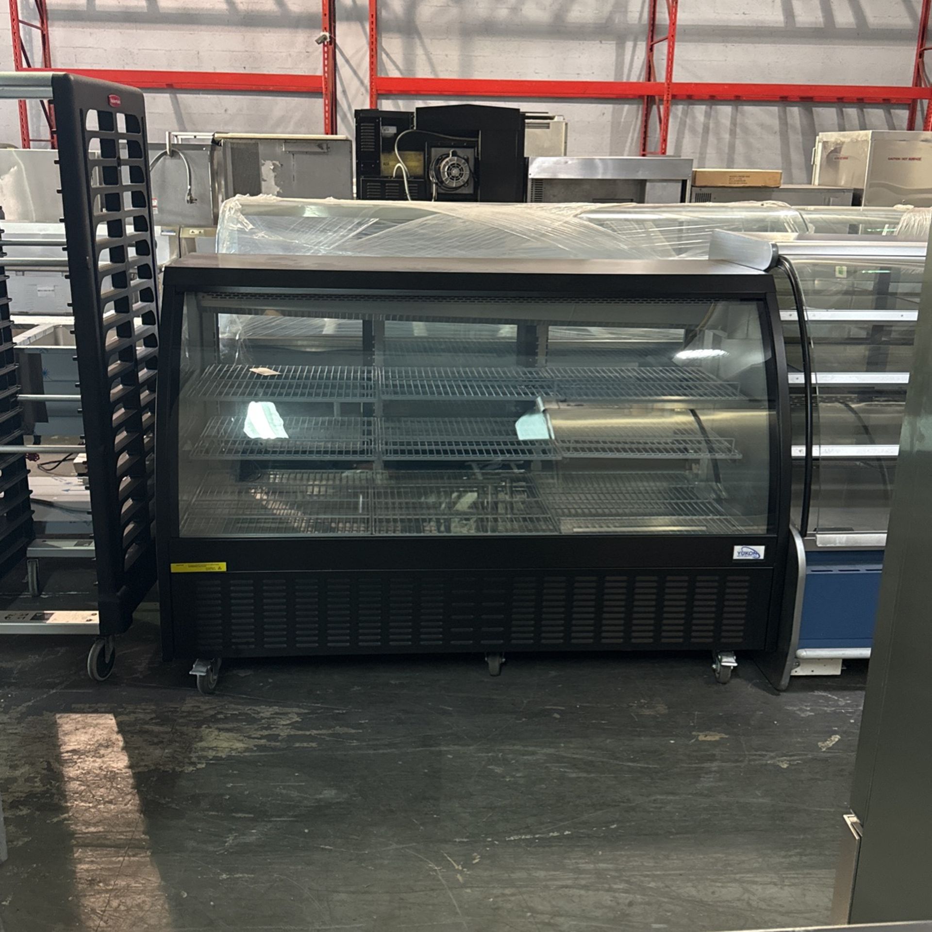 Used Yukon Refrigerated Display Case Curved Glass