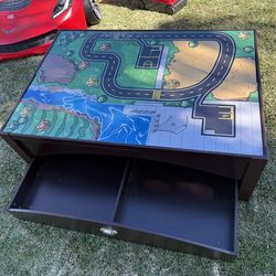 Play Toy Hotwheels Train Lego table