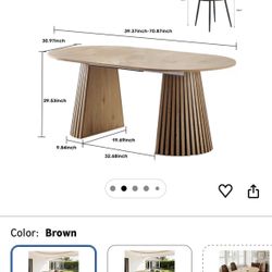 Extended family dining table 6 pcs