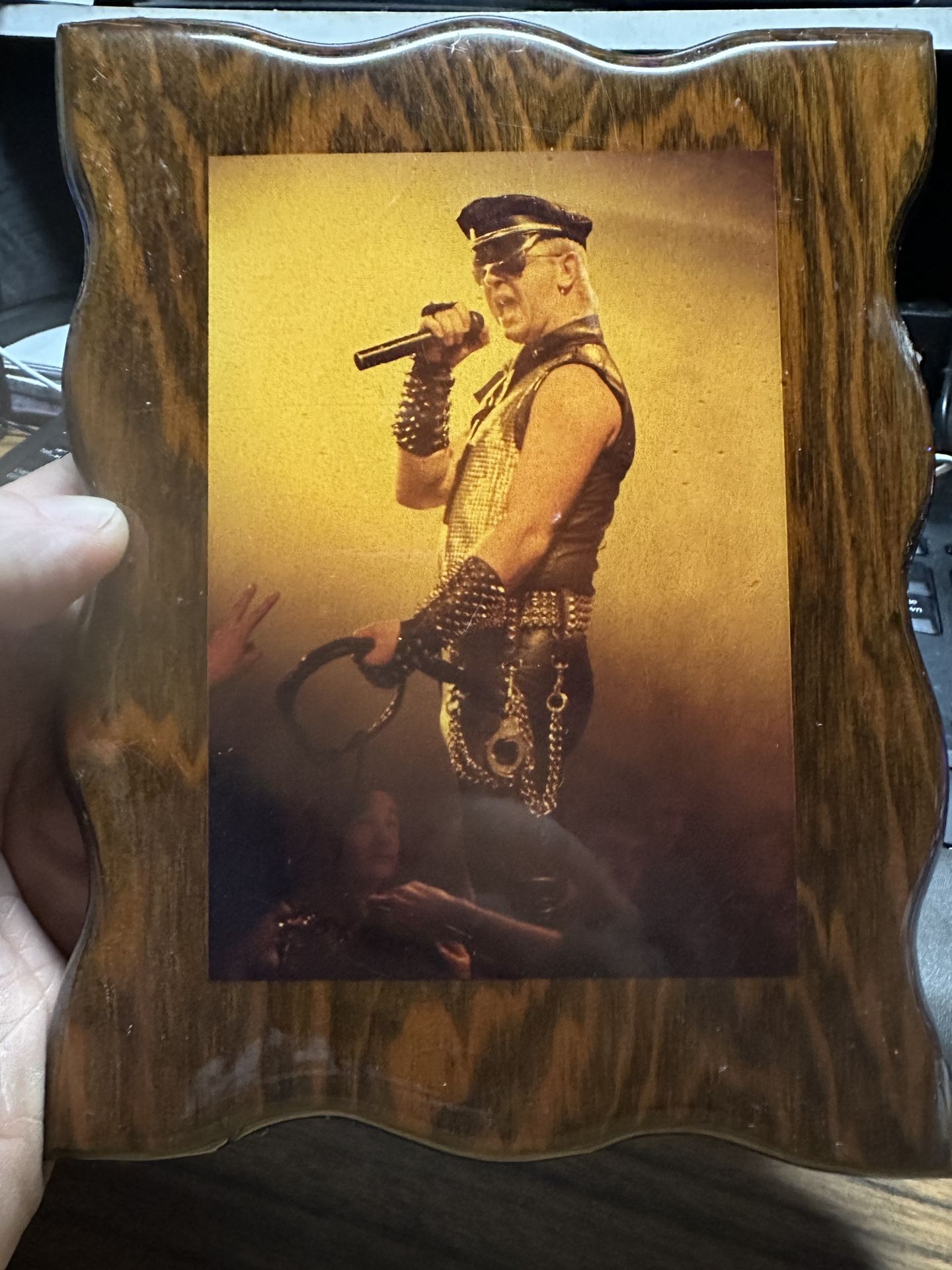 Judas Priest (Rob Halford) Photo - In Varnished Wooden Frame