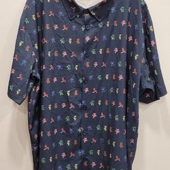 MLB Baseball, Cardinals x Grateful Dead Collab Button Up Shirt, Size XL