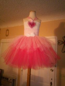 Pink tutu dress for little girls sizes 12months to 16