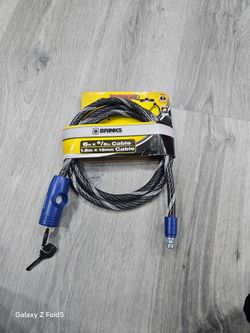 Brinks cable lock 6ft x 5/8in