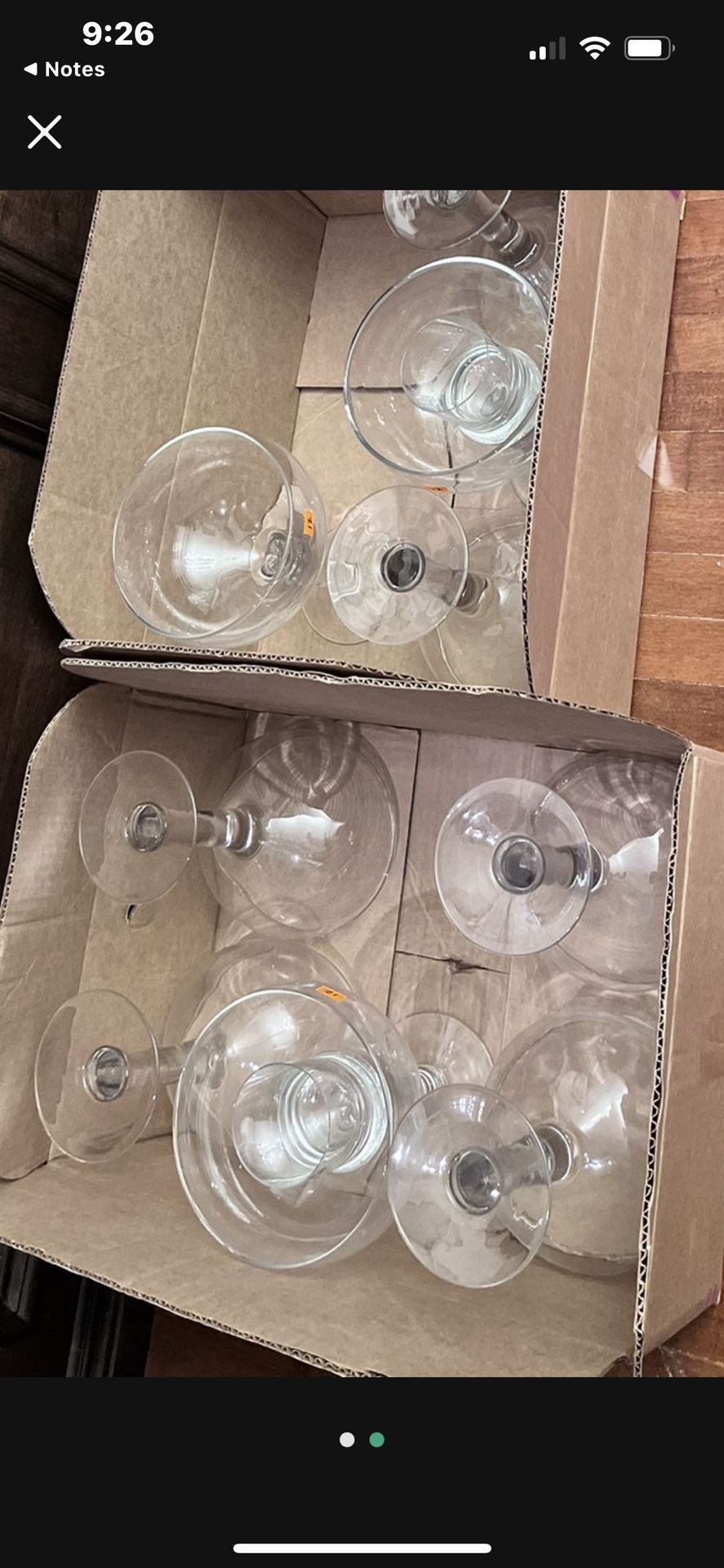 HUGE Glasses Used For Centerpieces (set Of 10) $20