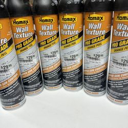 (5) Homax Wall Texture Orange Peel New. $25 Take All. Must Pickup.
