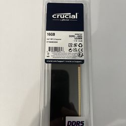 New - Crucial 16gb DDR5 Memory 4800