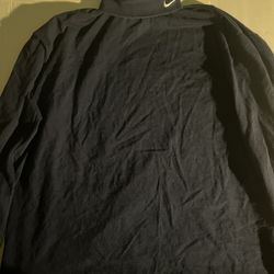 Vintage Nike Turtleneck Long Sleeve Mens  XL Navy Blue Swoosh Activewear
