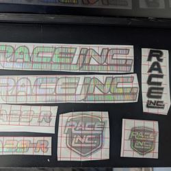Race Inc Bmx Custom Sticker Decals