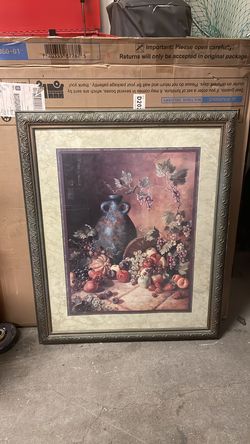 Vintage home interiors fruit frame