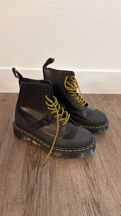 Dr. Martens Black Lace-Up Combat Boots