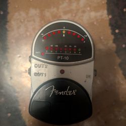 Fender PT-10 guitar pedal tuner.