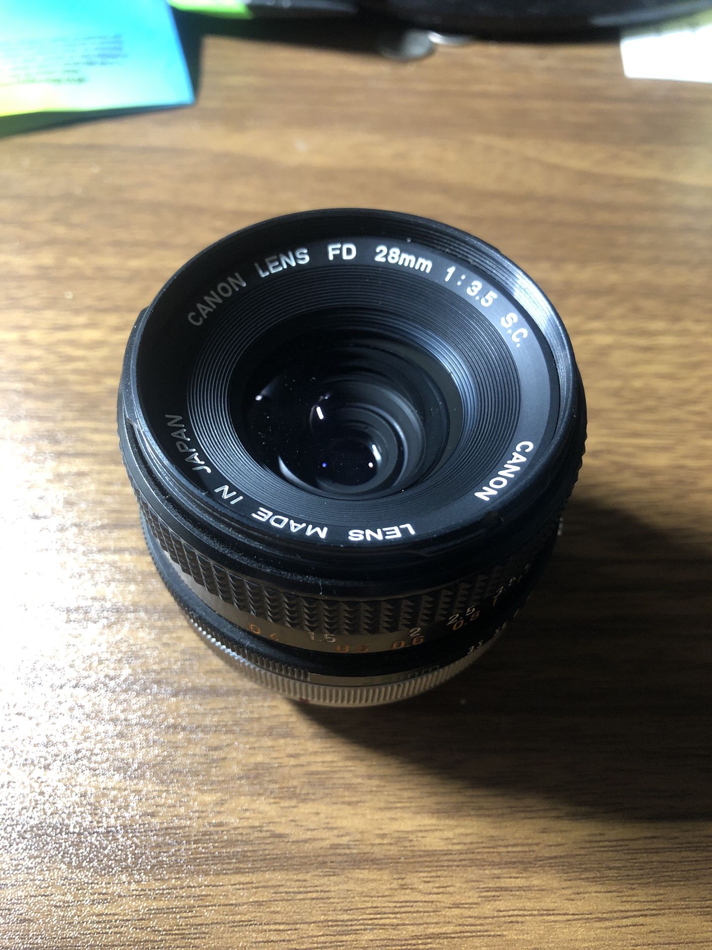 Canon FD 28mm Lens F/3.5