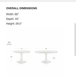 Discontinued Crate And Barrel table 