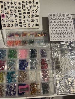 Nail gems and stickers