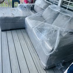 Grey L Shape Couch