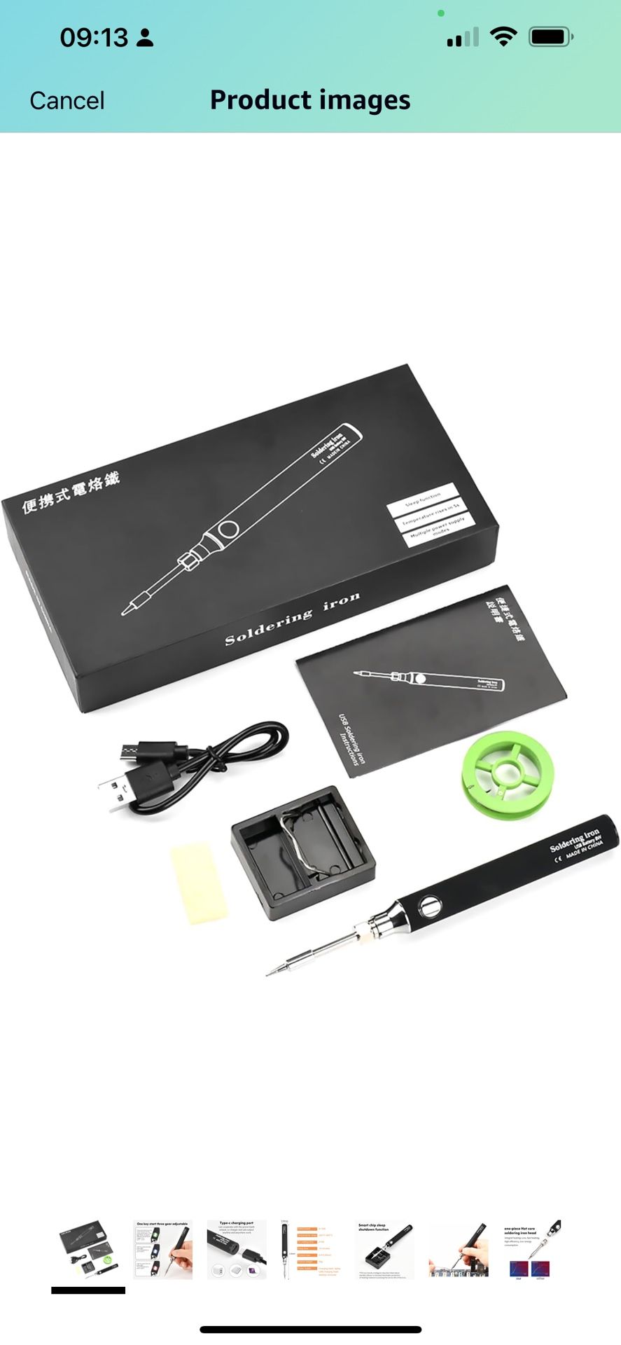 Portable USB Cordless Soldering Iron Kit Electronic Soldering Tool Pen Welding Repair Tool for Appliance Repair