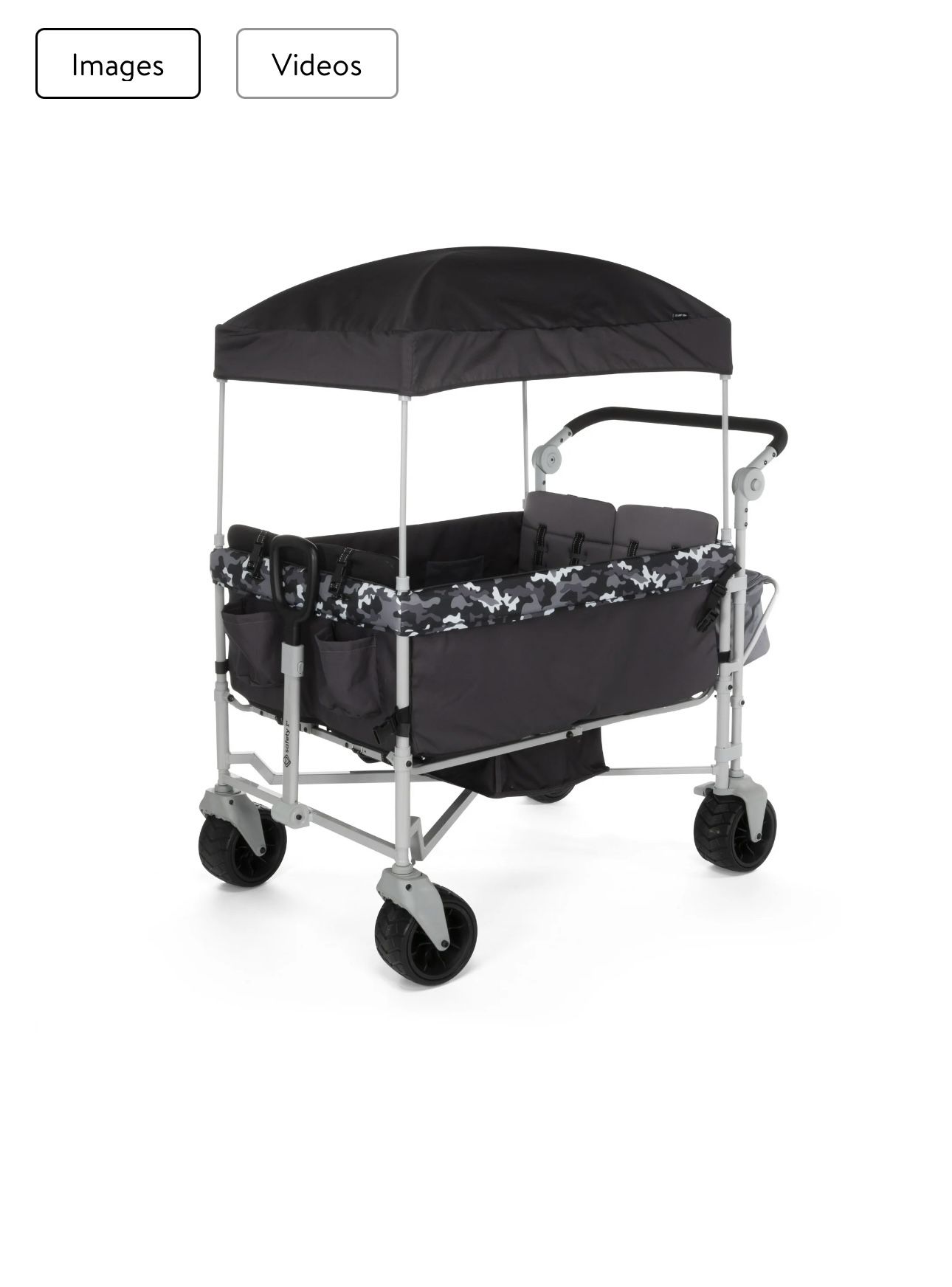 Safety 1ˢᵗ Summit Sprint Quad Wagon Stroller, Charcoal Camo