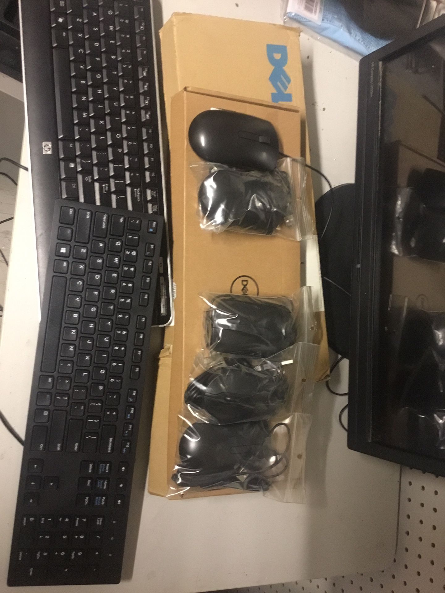 Computer Keyboard, Mouse Monitor