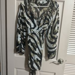 Alberto Makali Animal Party Dress Size Small