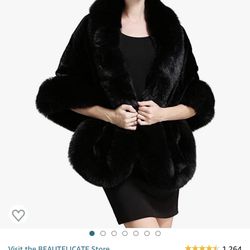 Faux Fur Shawl/coat 