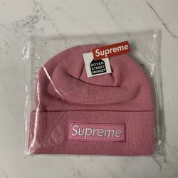 Supreme Pink Box Logo Beanie