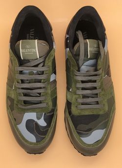 Authentic Valentino Men's Camo Sneakers Size US10 EU43 Was $890