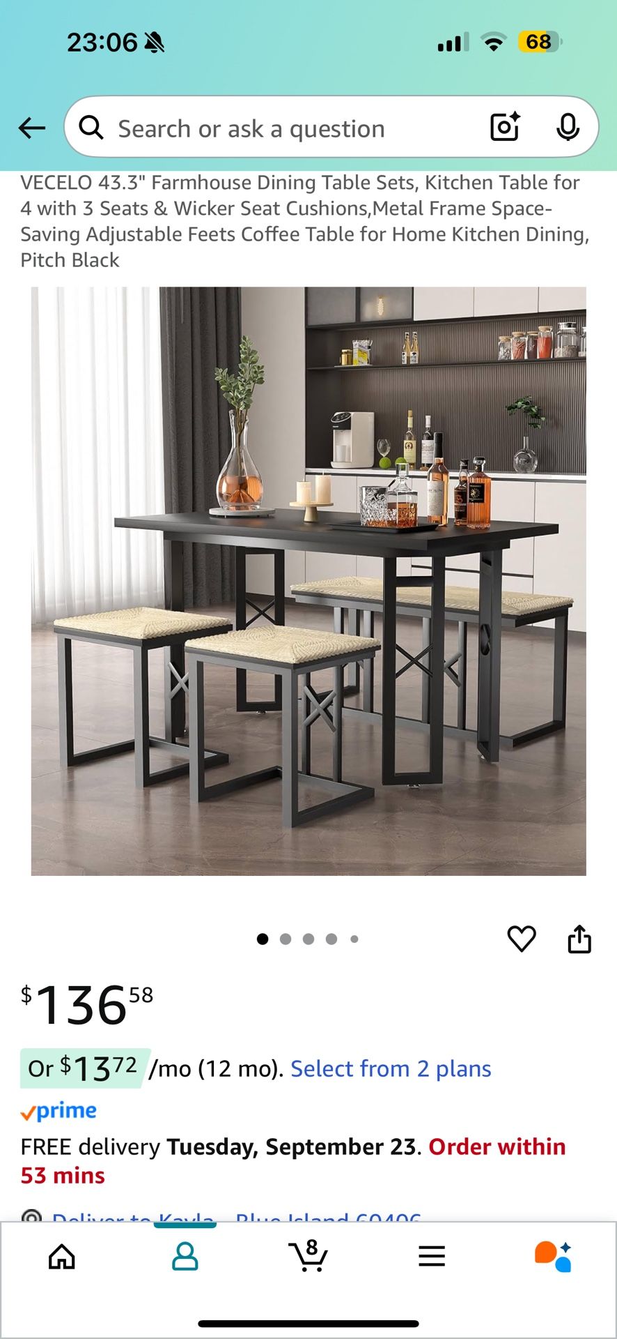Table And Stool Set