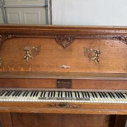 Antique McConaha Cabinet Grand Upright Piano