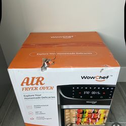 WowChef Air Fryer Oven Large 20 Quart, 10-in-1 Digital Rotisserie Dehydrator Fryers Combo with Racks, XL Capacity Countertop Airfryer Toaster for Fami