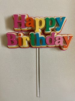 Happy Birthday Cake Topper