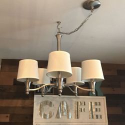 5-Light Brushed Nickel Chandelier