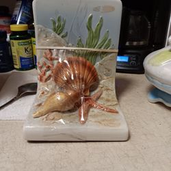 Porcelain Beach Book Ends.