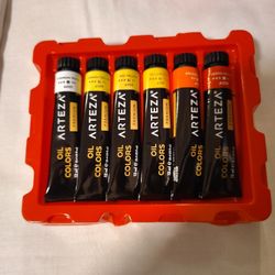 Arteza Oil Paints.  6 Tubes.  0.4 fl oz each