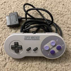 Super Nintendo Snes Controller OEM Authentic SNS-005 6ft Long Cable 