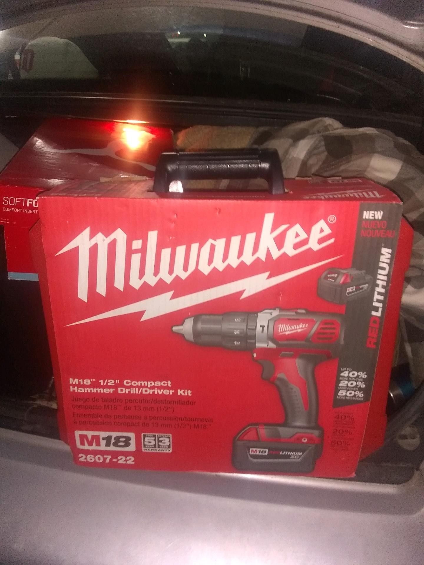 Milwaukee M18 1/2in Compact Hammer Drill/Driver Kit