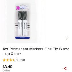 3 Packs Of Permanent Markers New