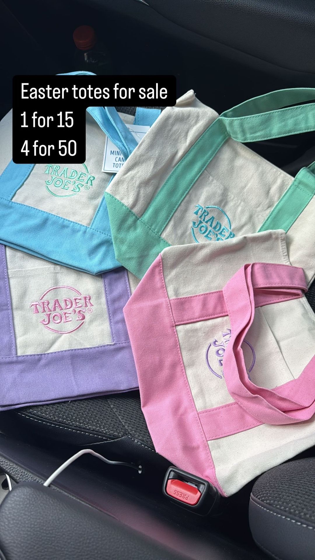 Trader Joes Limited Editon Easter Tote Bag