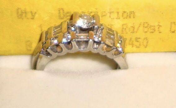 1 carat tw diamond platinum wedding ring set