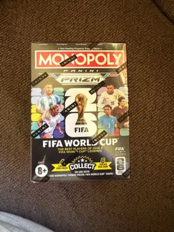 Monopoly Panini Prizm: FIFA World Cup Soccer Trading Cards Booster Box