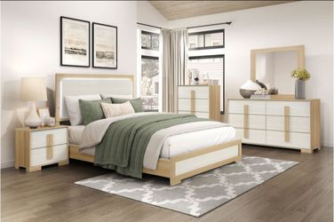4 PC BEDROOM SET NEW IN BOX (MATTRESS AND CHEST SOLD SEPARATELY)