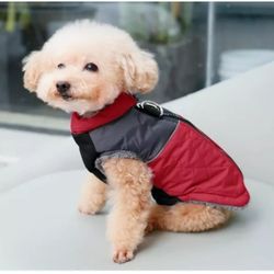 Dog Size XS Winter Jacket Fleece Lined D-Rings New