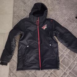 Men's Fanatics Arizona Coyotes Zip Up Hoodie Jacket Size Medium 