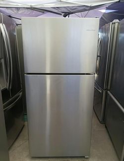 Amana Stainless Steel Top Mount Fridge - Great Condition